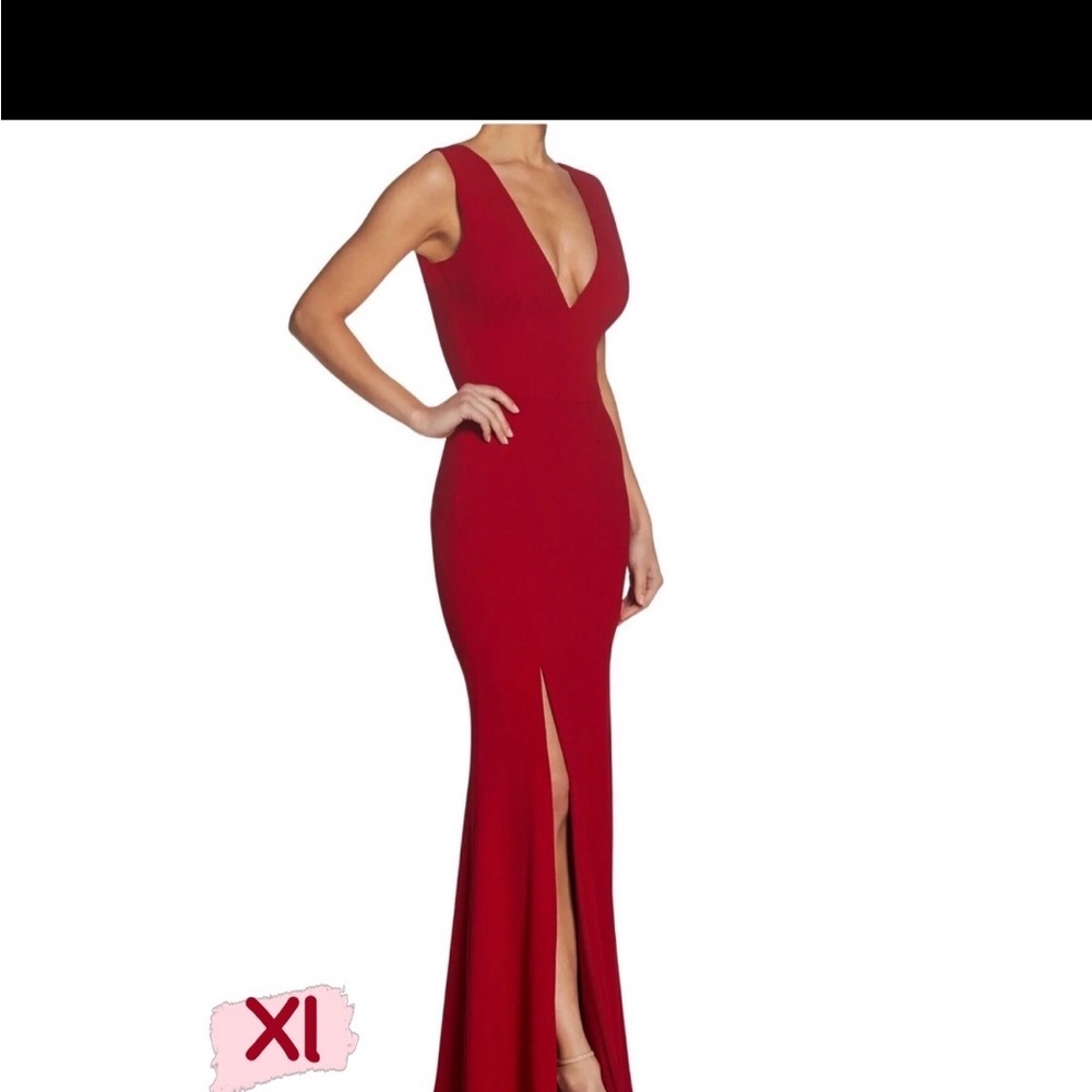Dress the Population Red Maxi Dress